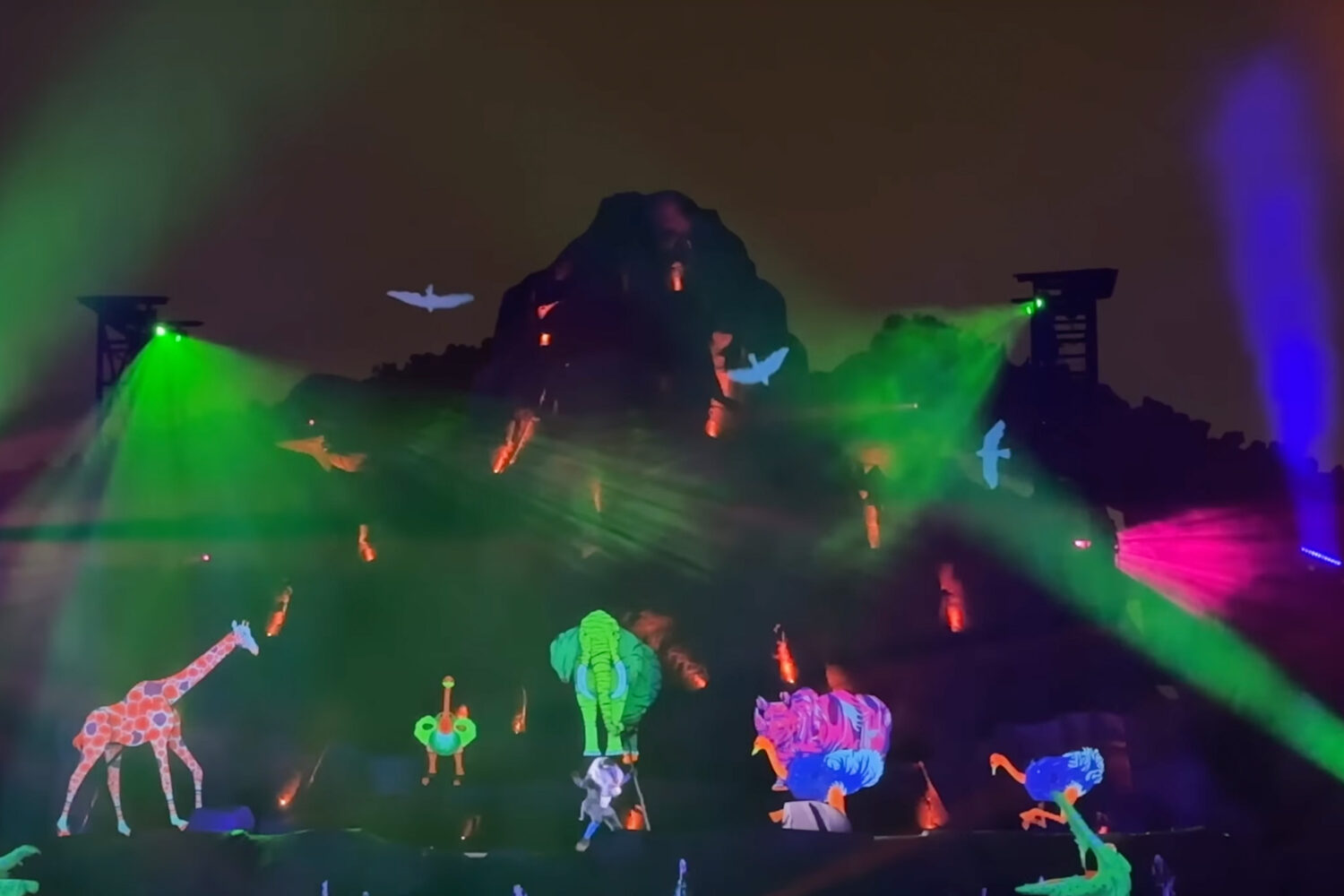 Fantasmic 2022 Bird Props - Disney Hollywood Studios Orlando