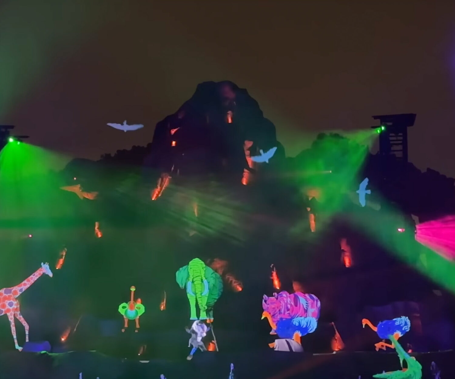 Fantasmic 2022 Bird Props - Disney Hollywood Studios Orlando